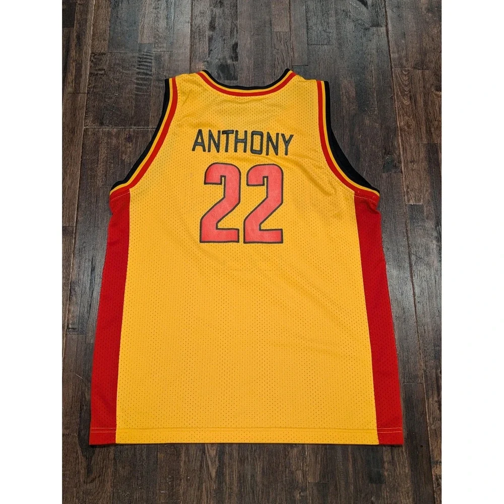 Vintage Oak Hill Carmello Anthony #22 Large‎ Basketball Jordan Jersey 2002